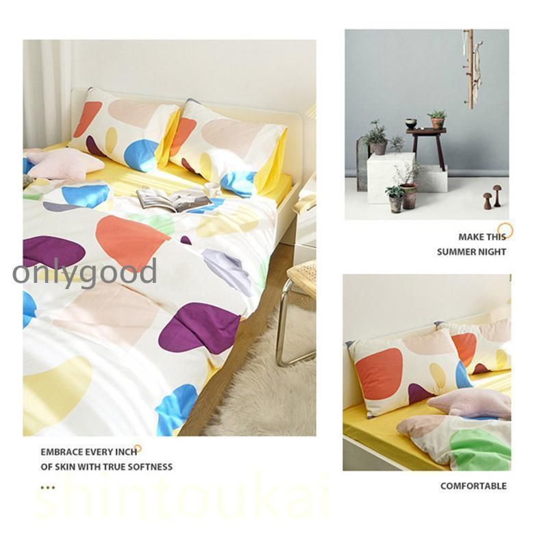 北欧風 布団カバー3点セット シングル セミダブル 綿素材 掛け布団カバー 寝具 ベッドカバー フラットシーツ シーツカバー 防菌 防ダニ 洗える STEELWINDOWSANDDOORS_COM