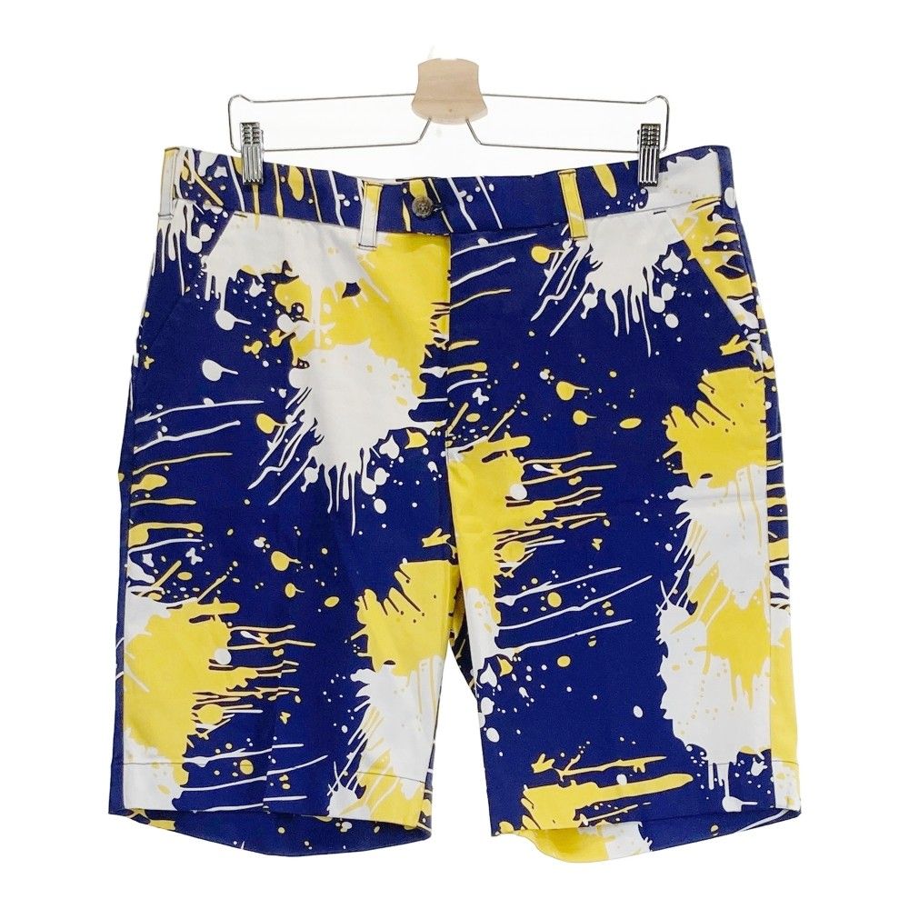 サイズ：36 LOUD MOUTH ラウドマウス ハーフパンツ ペイント 総柄