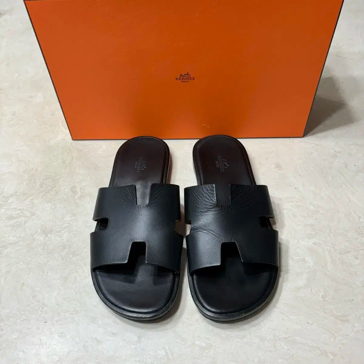 エルメス Hermes サンダル スリッパ イズミール HERMES HERMES エルメス 靴 イズミール サンダル メンズ40 デニム