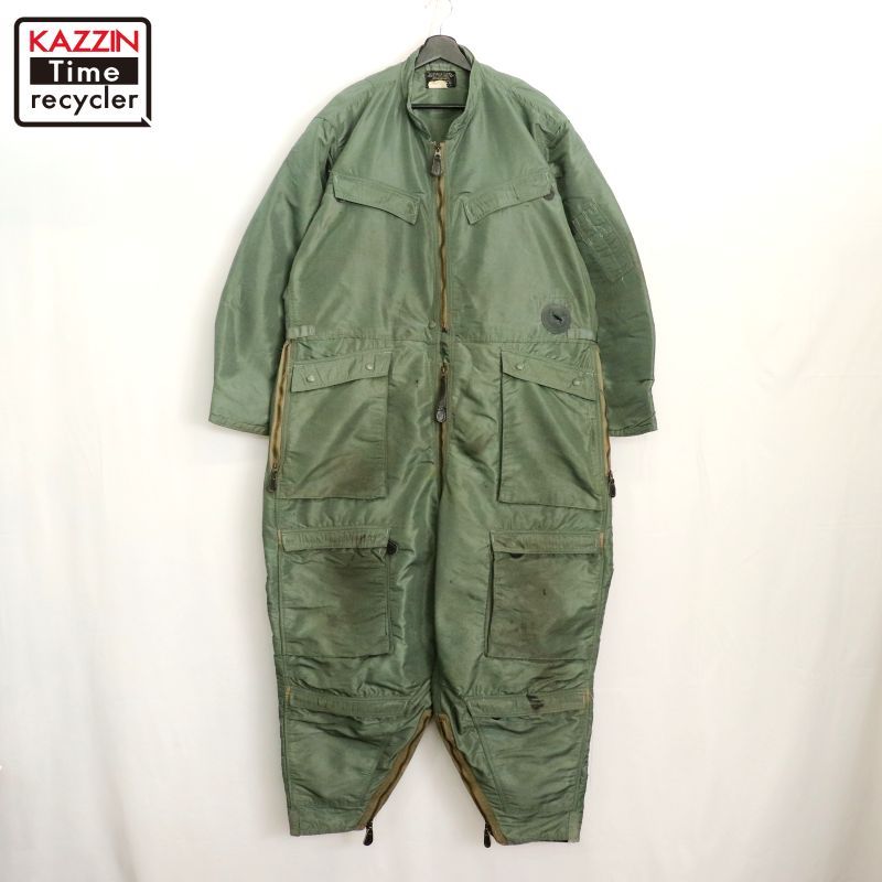 60s U.S.AIR FORCE CWU-2|P ミリタリー フライト つなぎ メンズ XLサイズ相当 ビッグサイズ オーバーサイズ