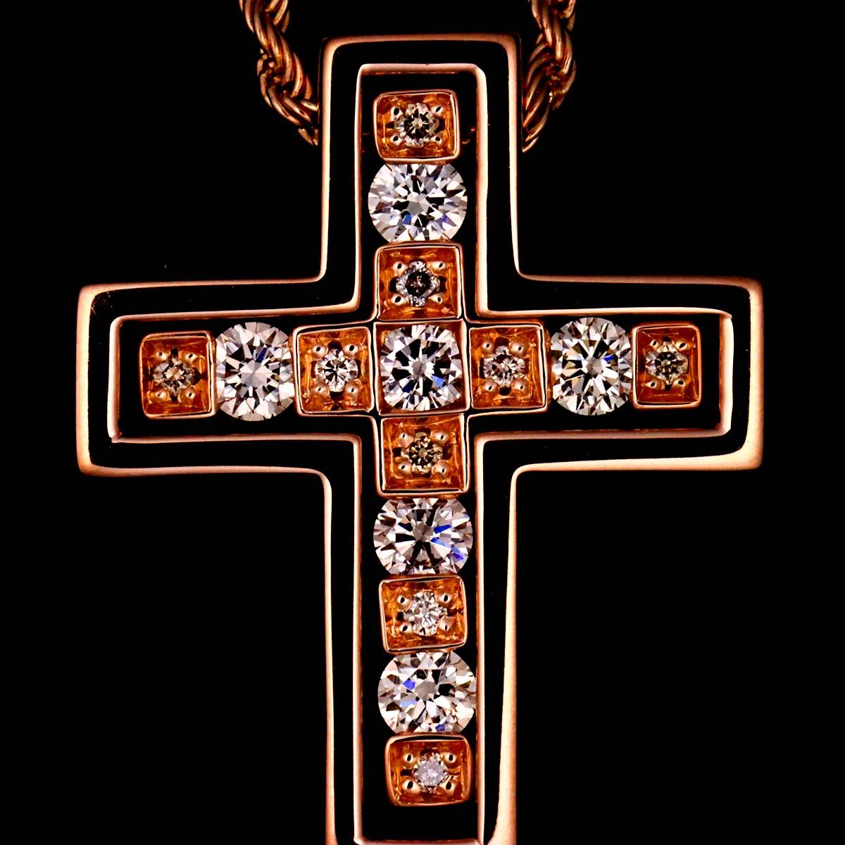 ダミアーニ DAMIANI ベルエポック ダイヤ ネックレス 50cm K18 PG 750  