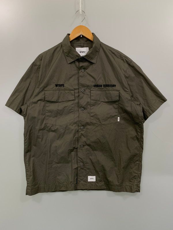 WTAPS ダブルタップス 22SS 221BRDT-SHM06 BUDS SS COTTON.TWILL 半袖シャツ トップス 142-250609-ks-28-min