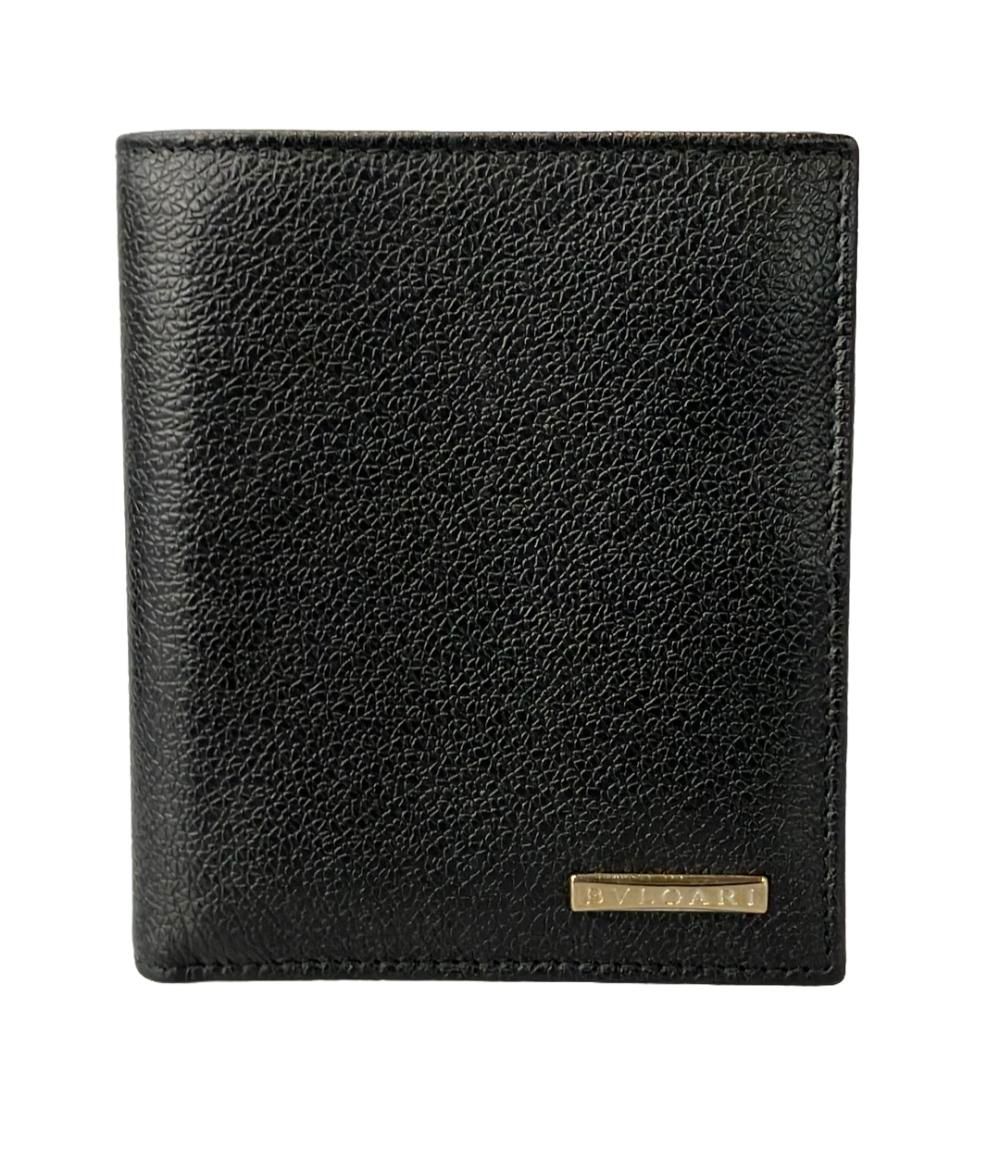 美品】BVLGARIメンズ2つ折り財布 BVLGARI ブルガリ 二つ折り財布 三角