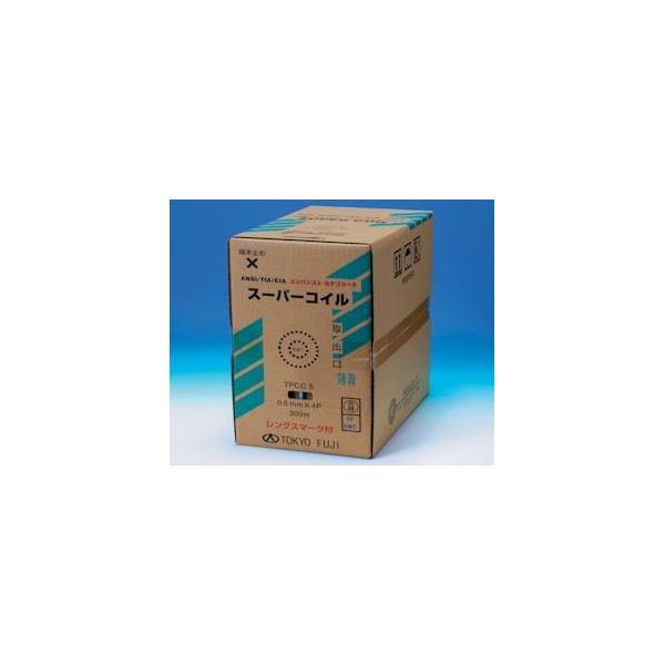 【新品・7営業日以内発送】冨士電線 TPCC5 0.5X4P(GN) UTPケ－ブル CAT5E 単線 フジ 300m巻き TPCC50.5X4P(GN)【沖縄離島販売】