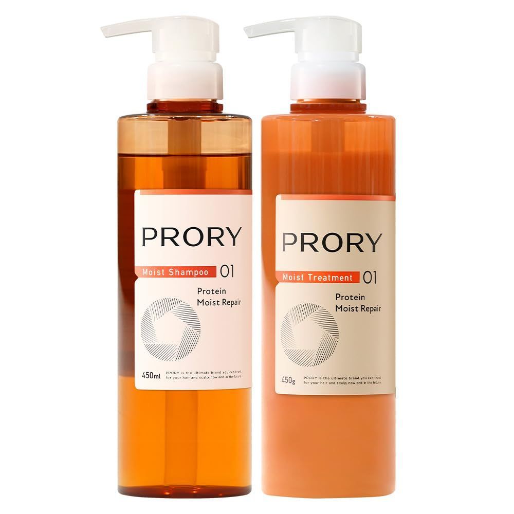 公式 ロート製薬 PRORY プロリー モイストリペア シャンプートリートメントセット 洗い流す 素髪再成 頭皮ケア うねり ダメージケア 本体|450ml|450g