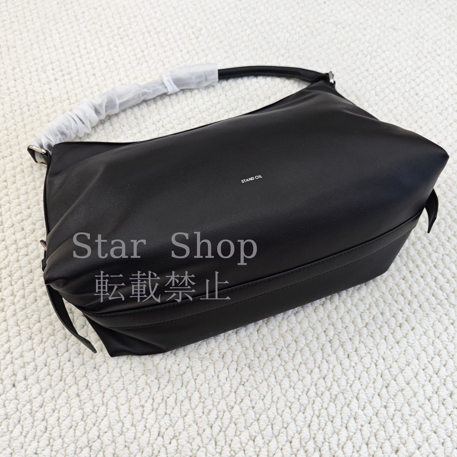 極美品 レディース ブラック ショルダーバッグ スタンドオイル