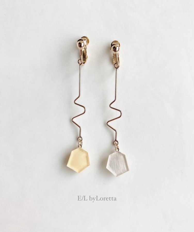 KAKERA design stick pierce/earring(Yellow)