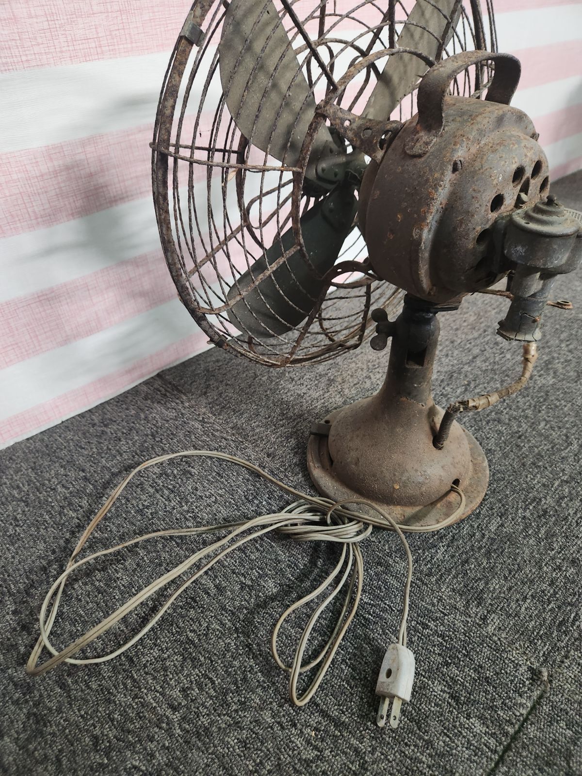 MITSUBISHI 扇風機 レトロ アンティーク 骨董 鉄製 大正末～昭和