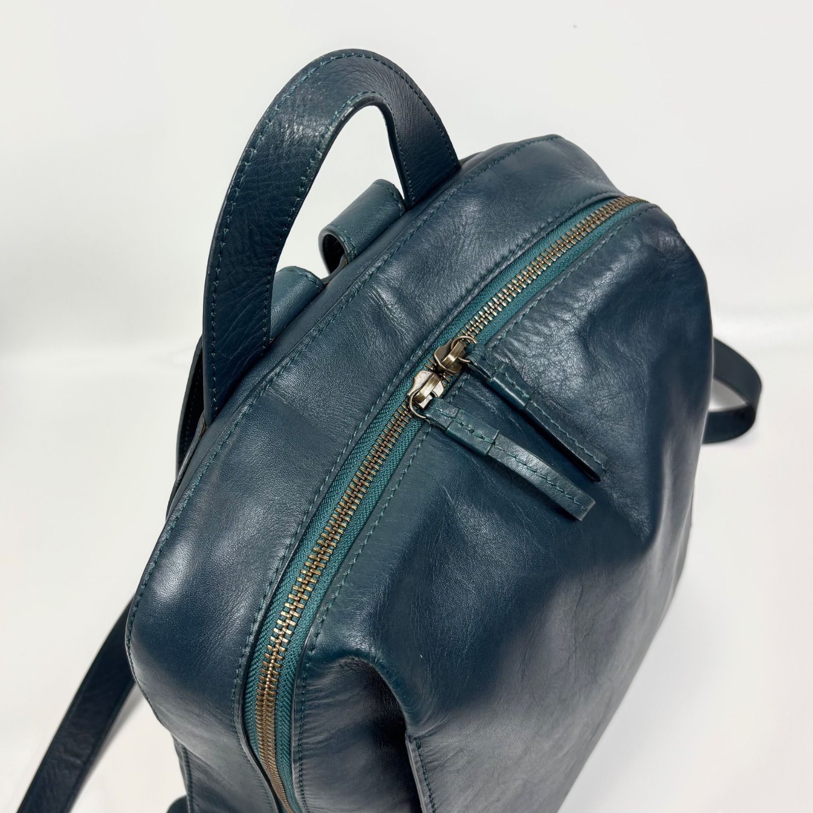 人気✨️MOTHER HOUSE カゼマトウ Lサイズ レザー リュック 青緑 Kazematou Backpack Men – マザーハウス 公式サイト