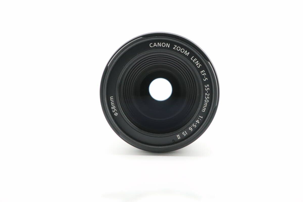 上品 キヤノン CANON EF-S 55-250mm F4-5.6 IS II 説明書付 W0955＃3347
