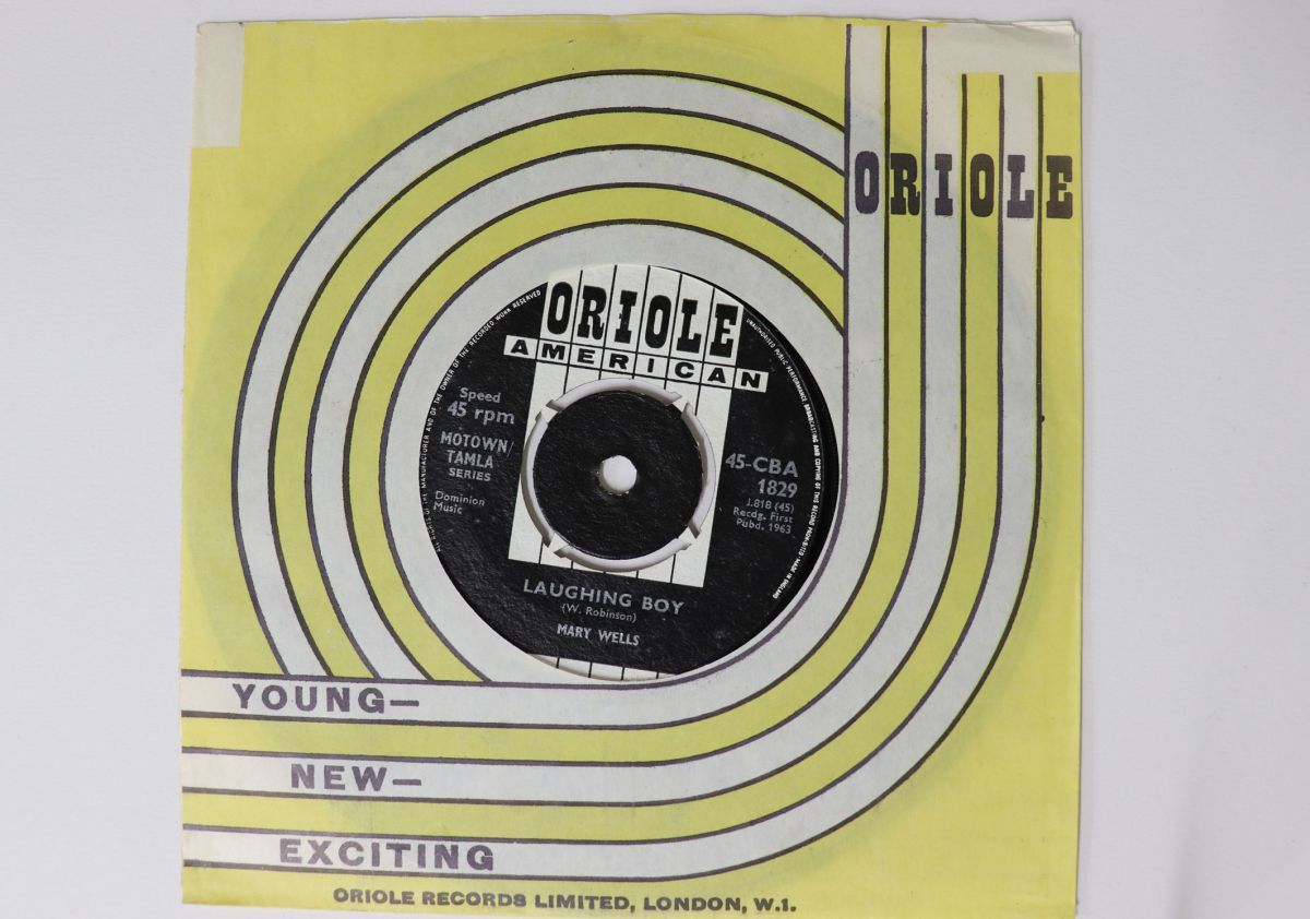 英7” Mary Wells Laughing Boy / Two Wrongs Dont Make A Right 45CBA1829 ORIOLE AMERICAN /00080
