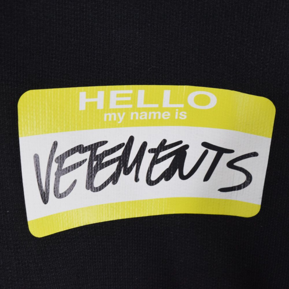 VETEMENTS (ヴェトモン) MY NAME IS VETEMENTS ZIP UP HOODIE
