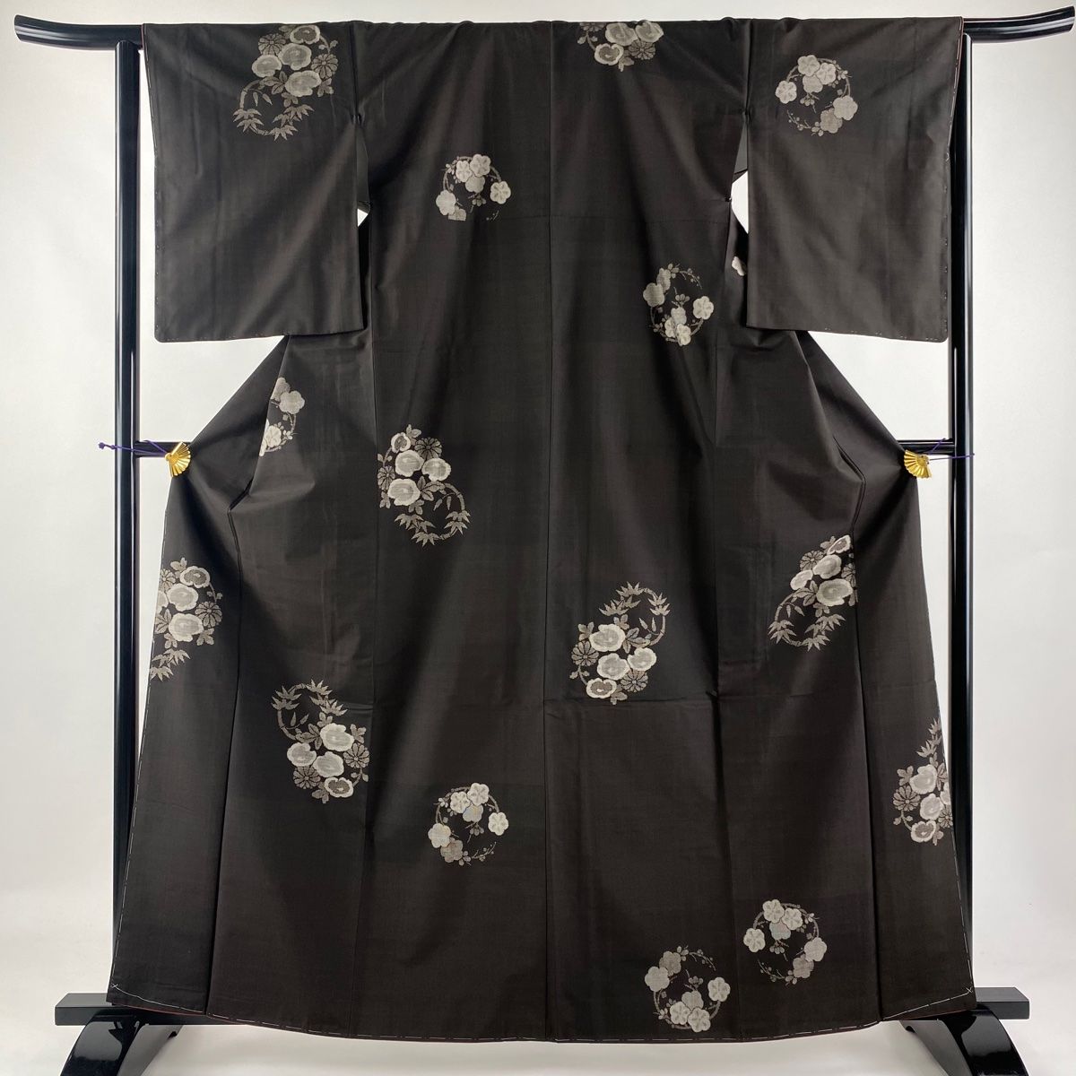 大島紬 身丈162.5cm 裄丈65cm 正絹 名品 【中古】 