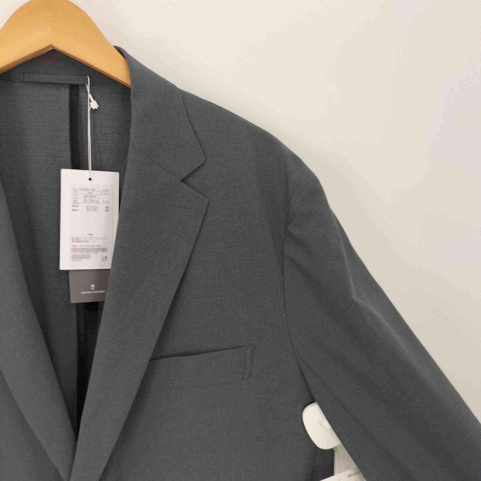 ユナイテッドアローズ UNITED ARROWS PERTEX シングル 2ボタン 