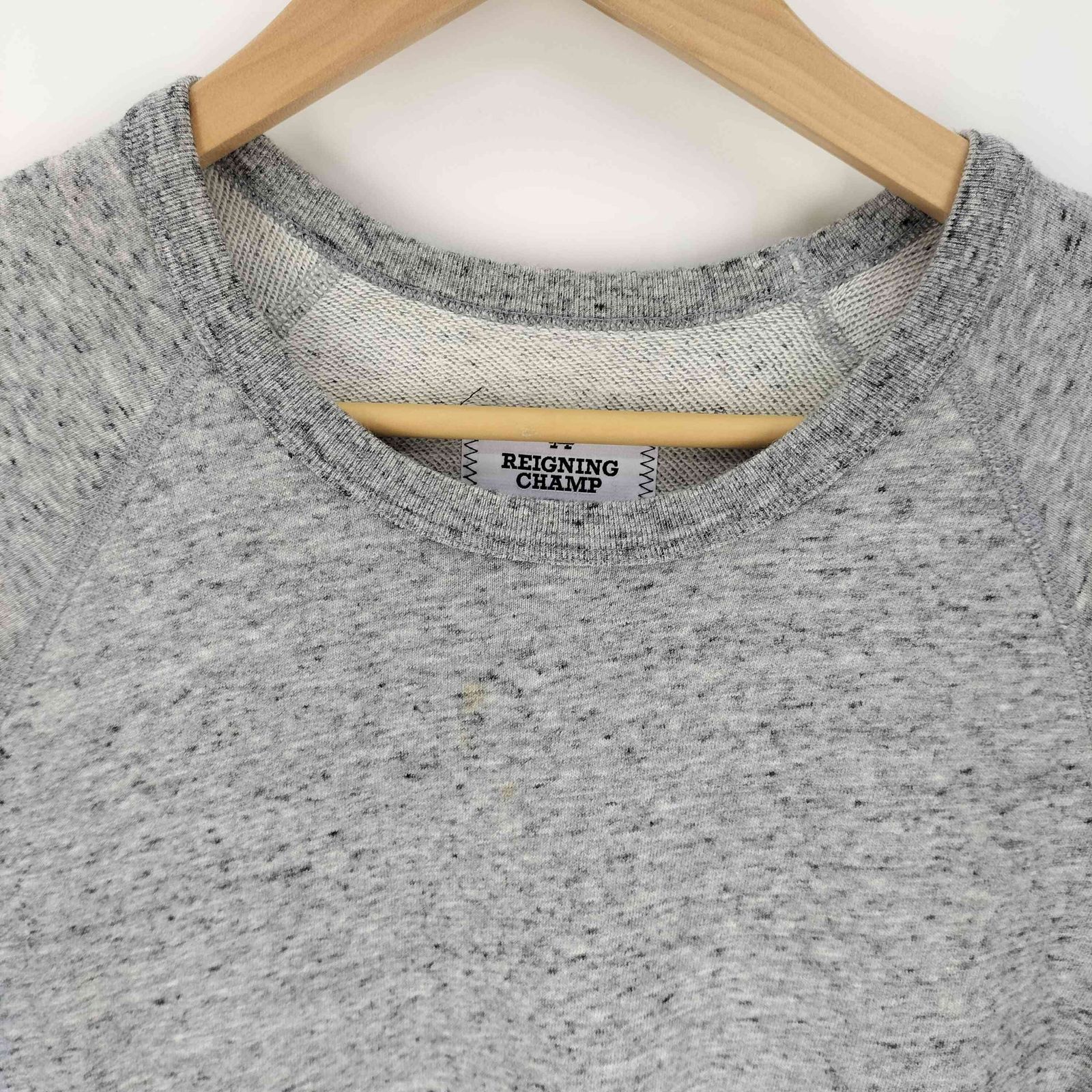 愛用 レイニングチャンプ REIGNING CHAMP カナダ製 ロゴワッペン トップス