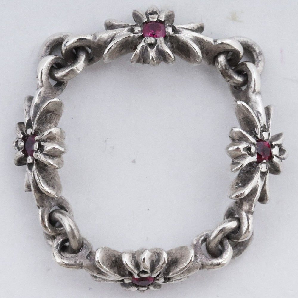 11号 CHROME HEARTS タイニーE CHプラスリング with ルビー