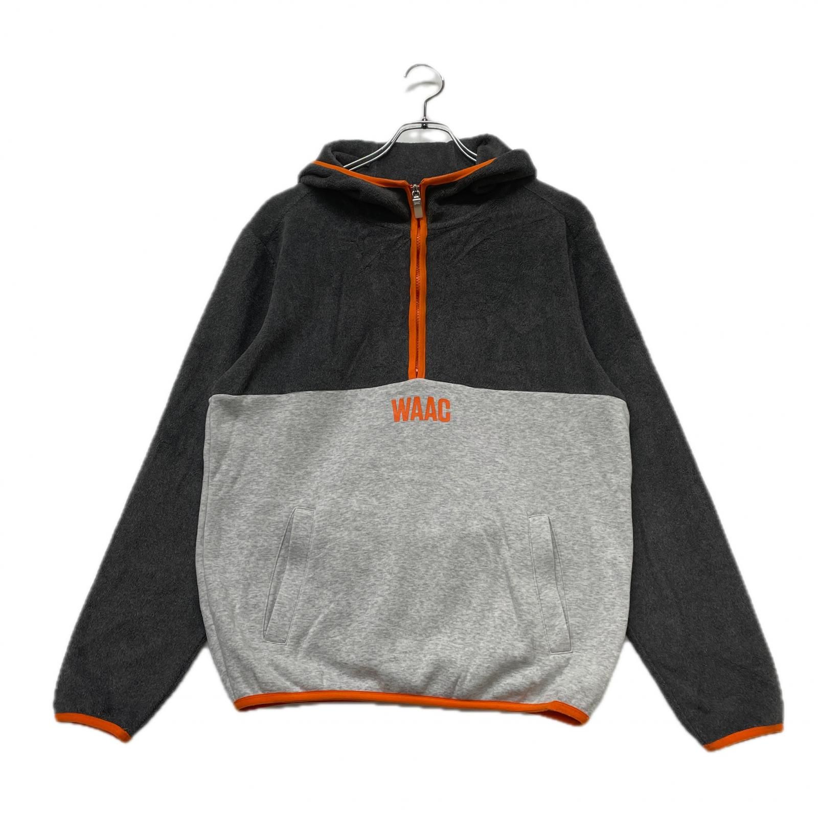 メンズ ワック WAAC ハーフジップアウター 1 S グレー系 長袖 パーカー 裏起毛 フリース切替