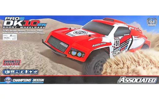 ラジコン 1|10 Pro2 DK10SW ダカールバギー RTR レッド×ホワイト 工場組立完成済み 2.4GHz仕様 AS90039