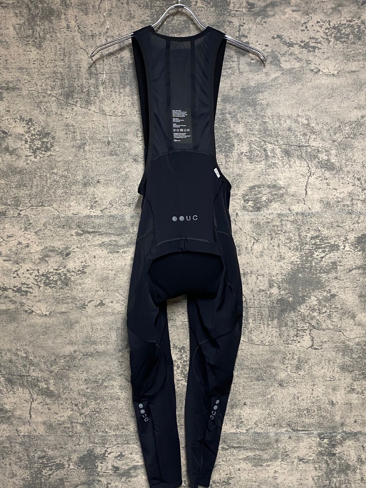 JD980 ユニバーサル ズ Universal Colours Mono Bib Tight ビブタイツ 黒 M 裏起毛