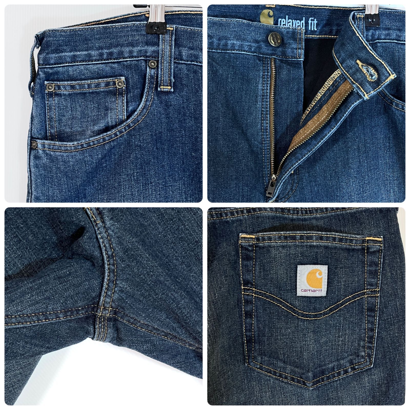 美品 Carhartt カーハート【W38L30】実寸W38L29 フリースライナー 