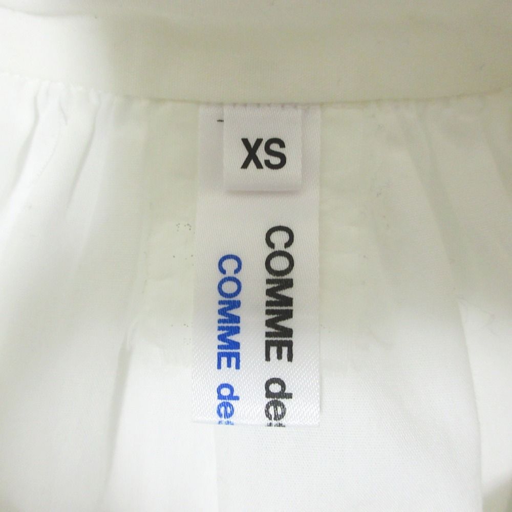 良品 COMME des GARCONS コムコム コムデギャルソン 胸ポケット ロングスリーブ 長袖 シャツ ブラウス XS ホワイト レディース 古着 中古 COMME des GARCONS COMME des GARCONS - 良品 COMME des GARCONS