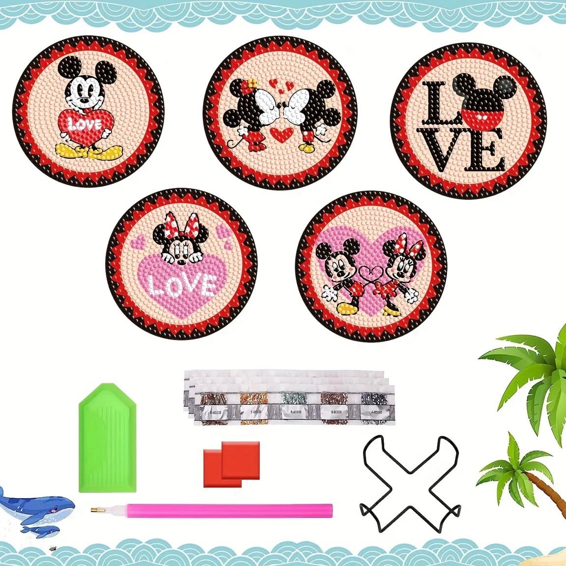 ビーズアート ディズニー ミッキーアンドミニー