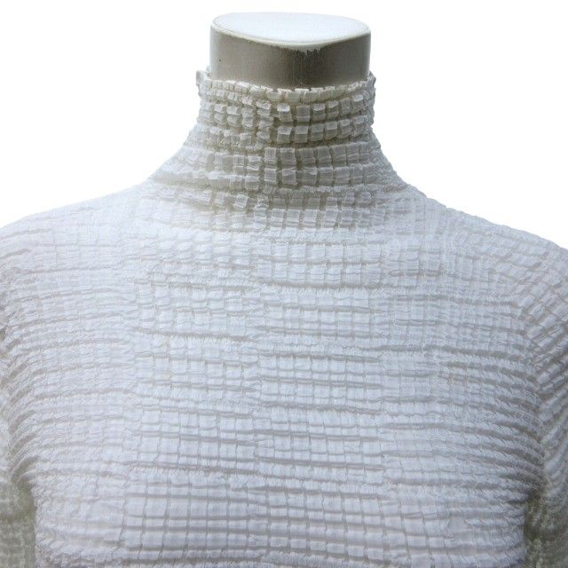 ★美品★ミーイッセイミヤケ ワッフルプリーツカットソー ハイネック 長袖 赤 黒 イッセイミヤケ ISSEY MIYAKE 90s IM04FT506 ワッフルプリーツ