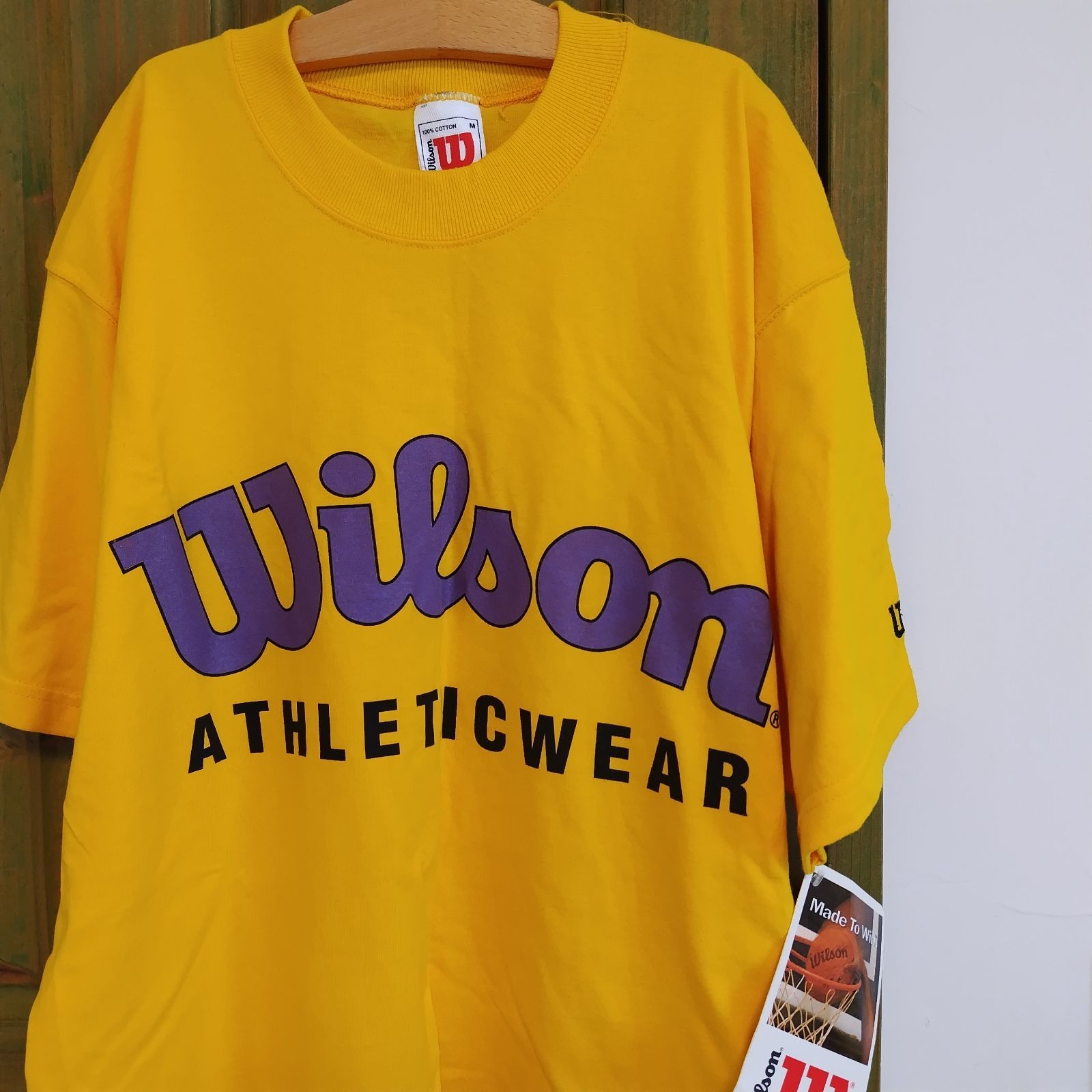 90s USA製 タグ付き デッドストック Wilson ATHLETIC WEAR ウィルソン 