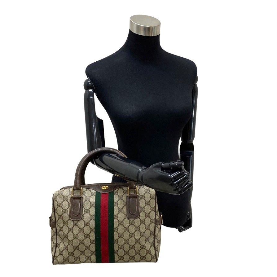 GUCCI シェリーライン　ボストンバック　ショルダーバック グッチ シェリーライン ビー ボストンバッグ｜ブランド買取なら