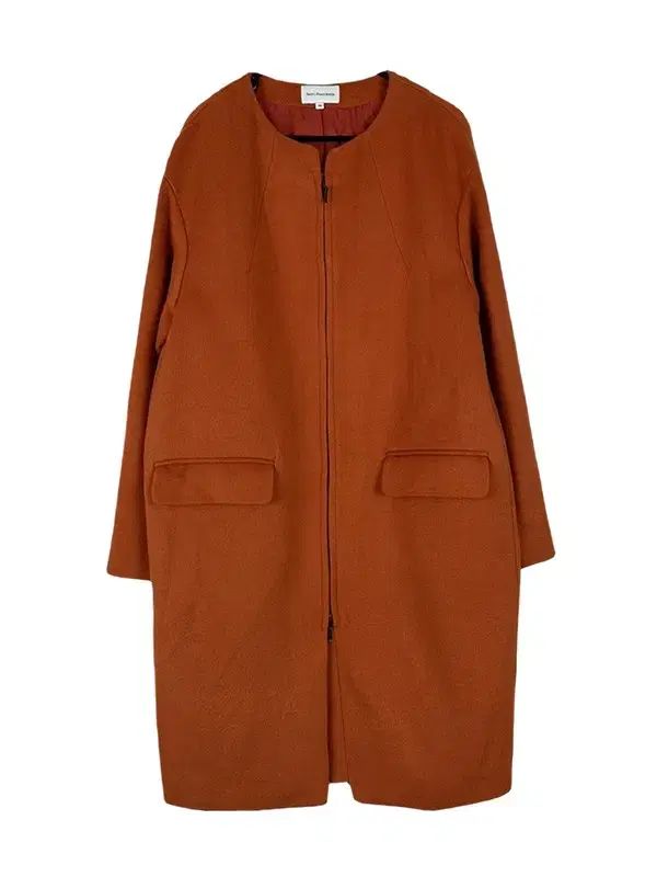 38 SEPT PREMIERES ウール混 ノンKARA ジップアップコートジャケット