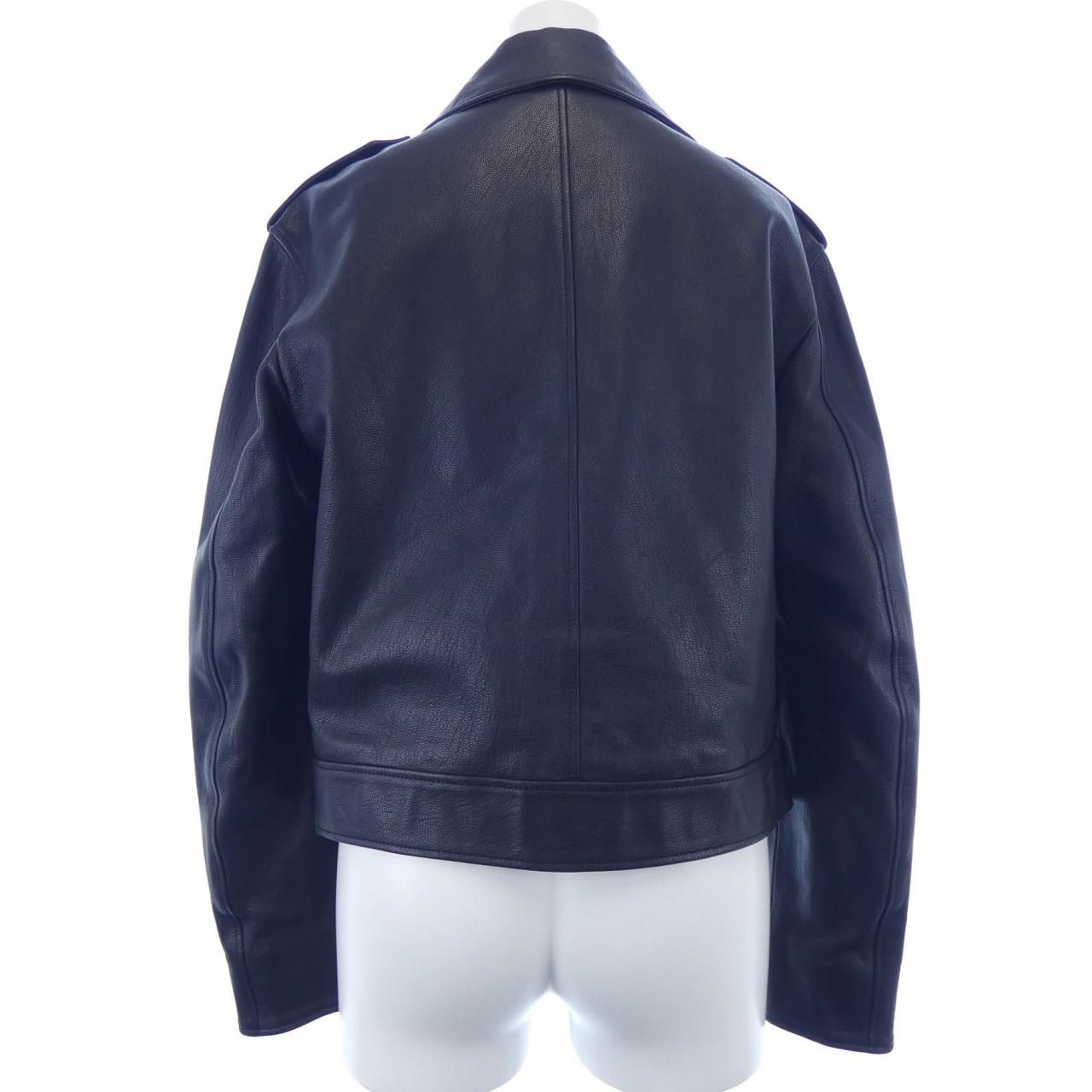 Diorディオール　ヴィンテージ　レザーコートジャケット　ブラックXL（D5 Diorディオール ヴィンテージ レザーコートジャケット ブラックXL（D5