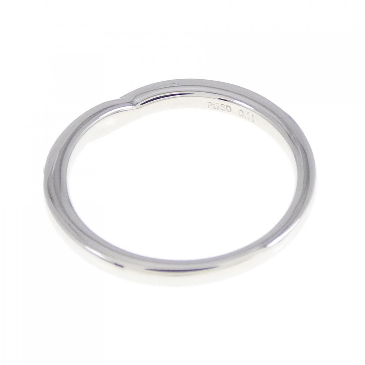 タサキ スティーレ デュアル パヴェ ライン リング 0.11CT