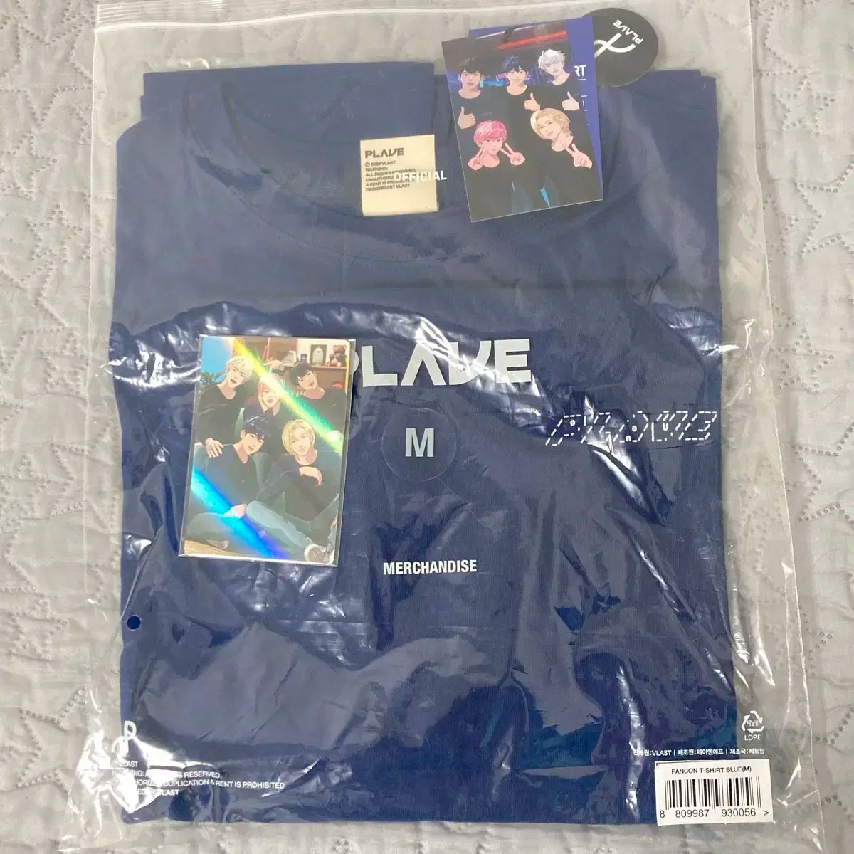 【雷市場（ポンジャン）商品韓国直送】 転送) 再生 ブラストショップ グッズ ファンコン ペンコン 半袖 Tシャツ 青 M サイズ SIZE