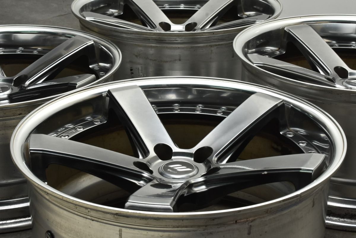 コンケイブデザイン WORK バックレーベル ジースト ST2 19in 9J 10J 24 PCD114.3 4本 レクサス IS GS クラウン マｰクX スカイライン