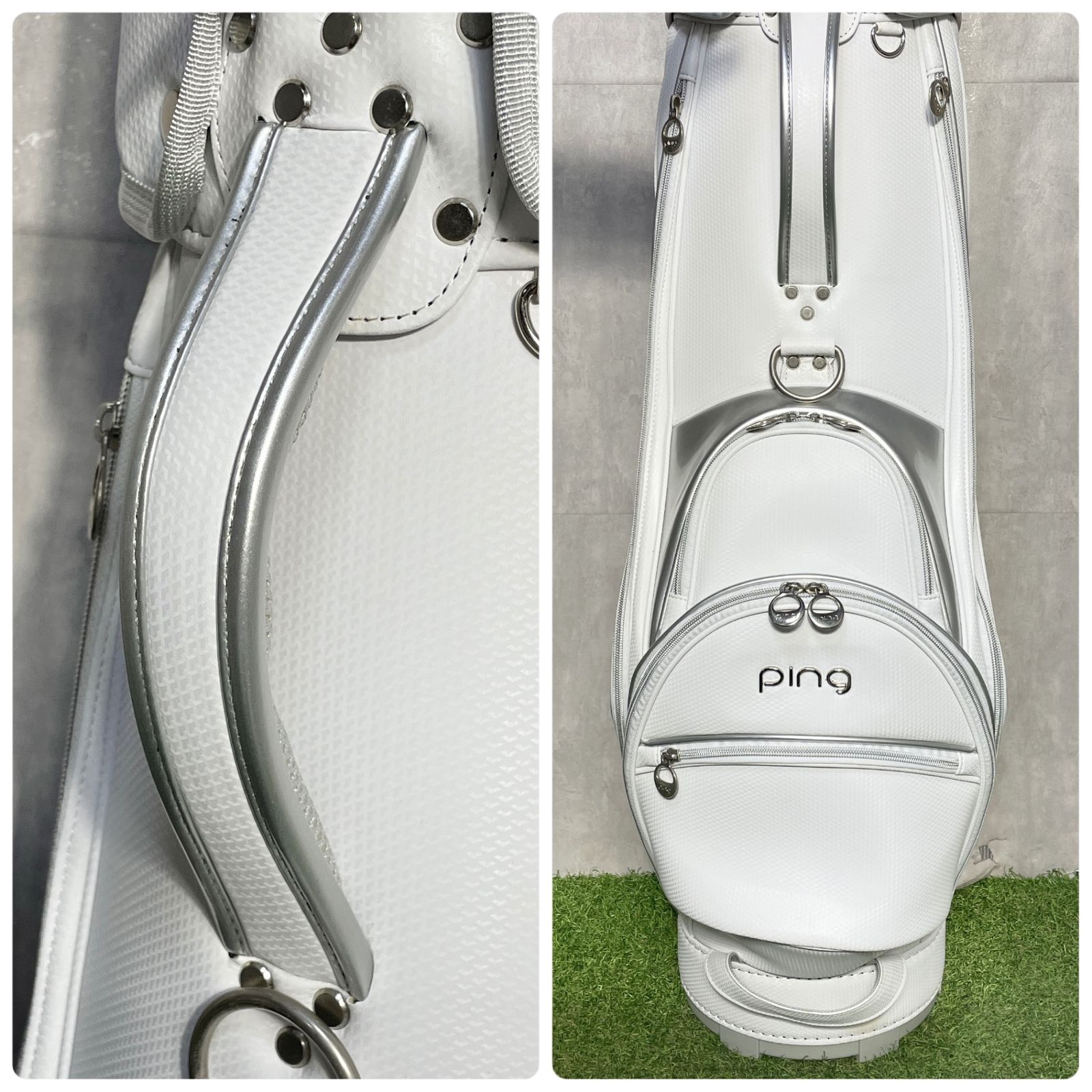 未使用品】PING ピン キャディバッグ ゴルフバッグ ホワイト