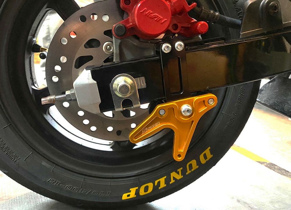 GROM JC92 Dax125 ダックス125 レーシングスタンドフック 金 スプロケットガード付 タイプE SNIPER スナイパー SP0151GD BRIGHTFACE_UK