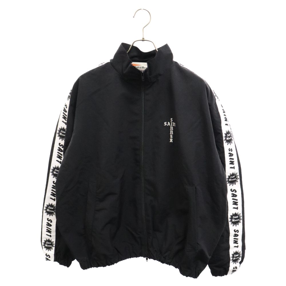 SAINT MICHAEL (セントマイケル) 24SS TRACK SIDE TAPE JACKET SM-YS8-0000-064 サイドテープ トラックジャケット ナイロンジャケット ブラック S