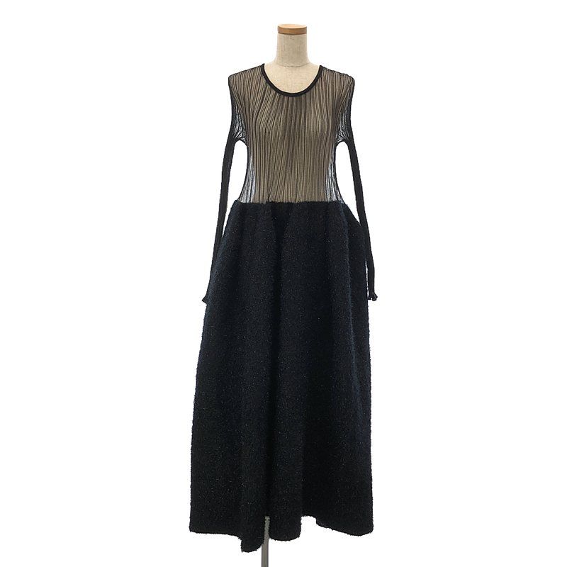 CFCL / シーエフシーエル | 2023AW | POTTERY LUCENT LUXE LONG SLEEVE DRESS ワンピース | 3  | ブラック | レディース - メルカリ