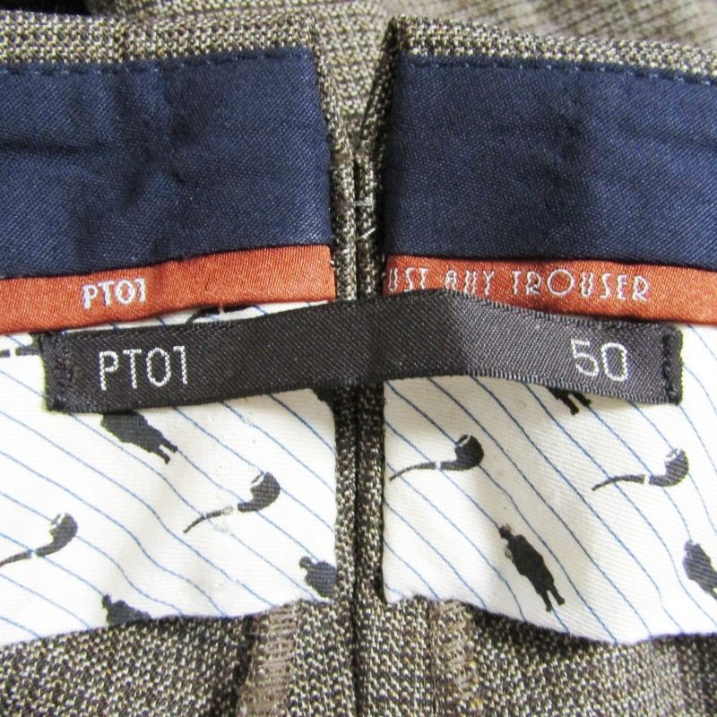 美品 PT01 ピーティーゼロウーノ スラックスパンツ CPGF11ZPOMAG MZ87