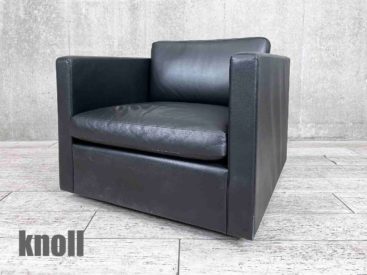 knoll/ノール□フィスターコレクション シングルソファ□本革□チャールズ・フィスター□ブラック - メルカリ