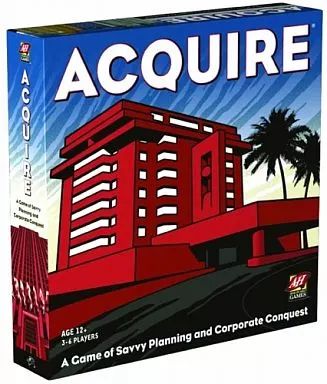 ボードゲーム アクワイア 英語版 (Acquire) [日本語訳付き]