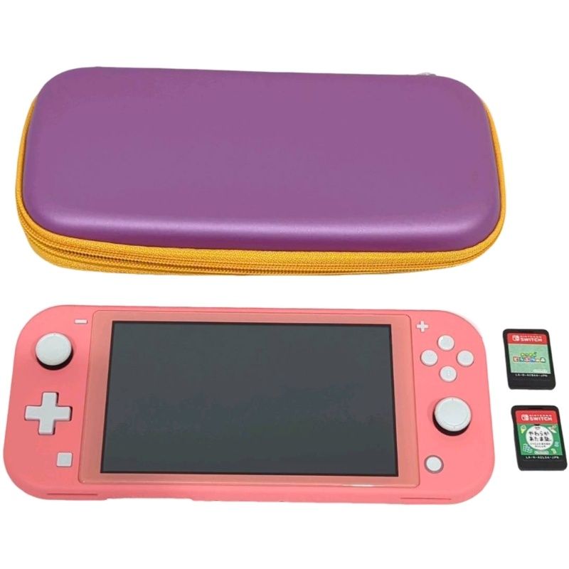 Nintendo 任天堂 Switch Lite HDH-001 コーラル ゲーム機本体 ソフトおまけ付 動作 済み 12509R68