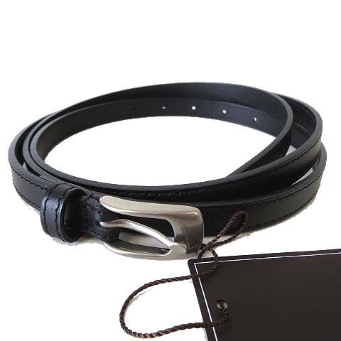 新品タグ付　フォクシー　レザーベルト フォクシー FOXEY ベルト レザーベルト 本革 F 黒 ブラック タグ