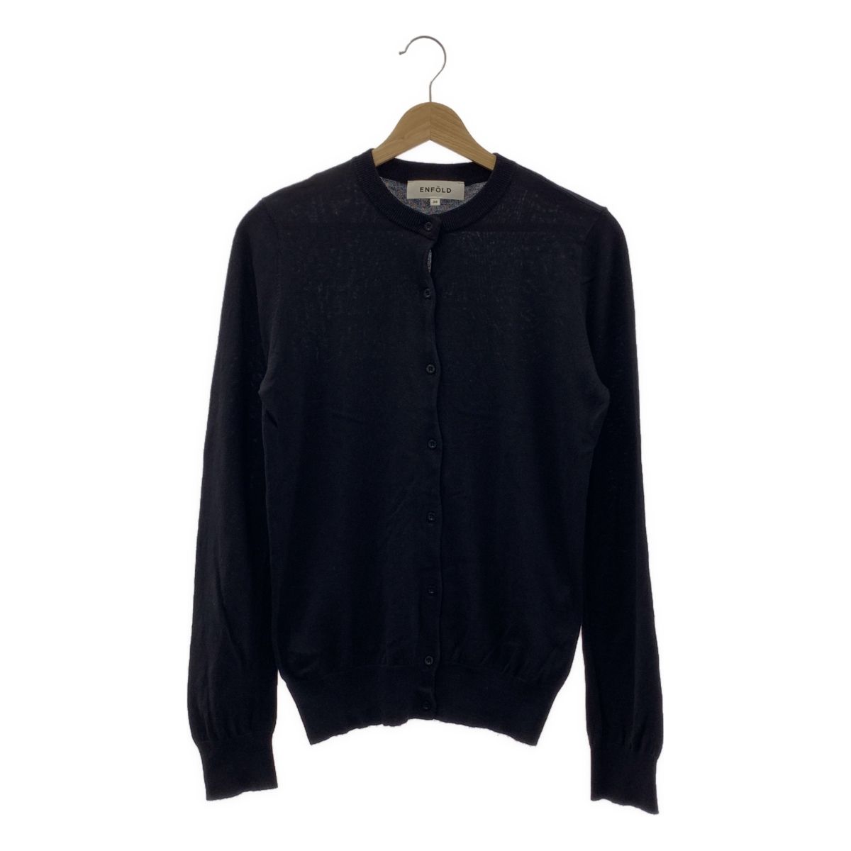 ENFOLD / エンフォルド | カシミヤ クルーネックカーディガン | 38
