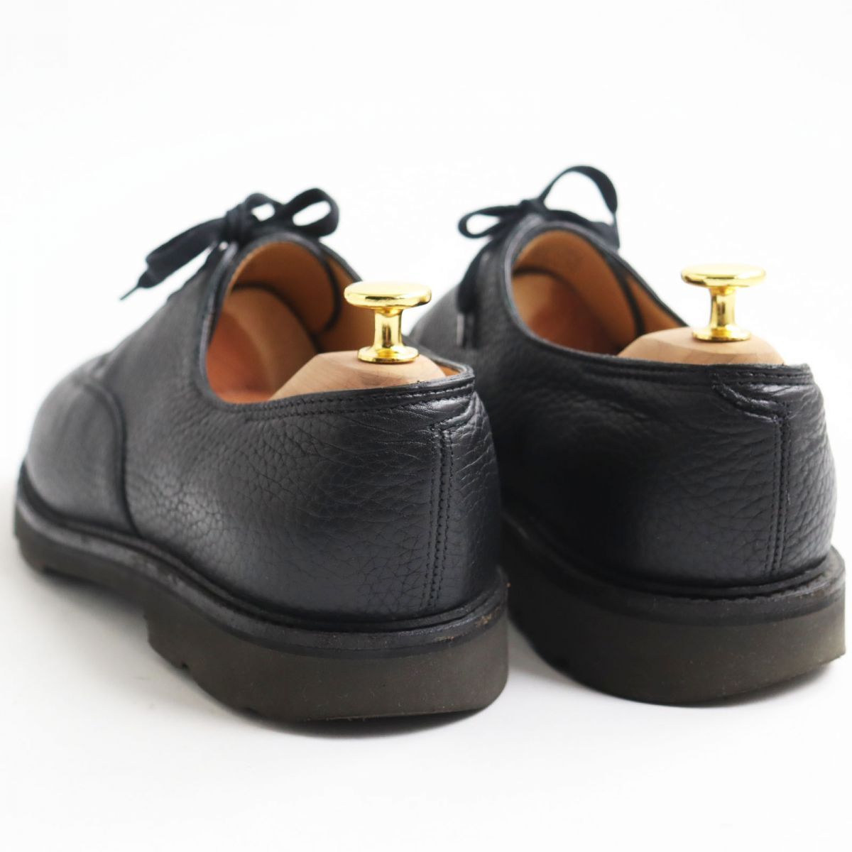 【ドンドン見直し】良品●JOHN LOBB ジョンロブ SENTRY 0015ラスト Uチップ レザーシューズ ブラック 7 1/2E イングランド製  メンズ