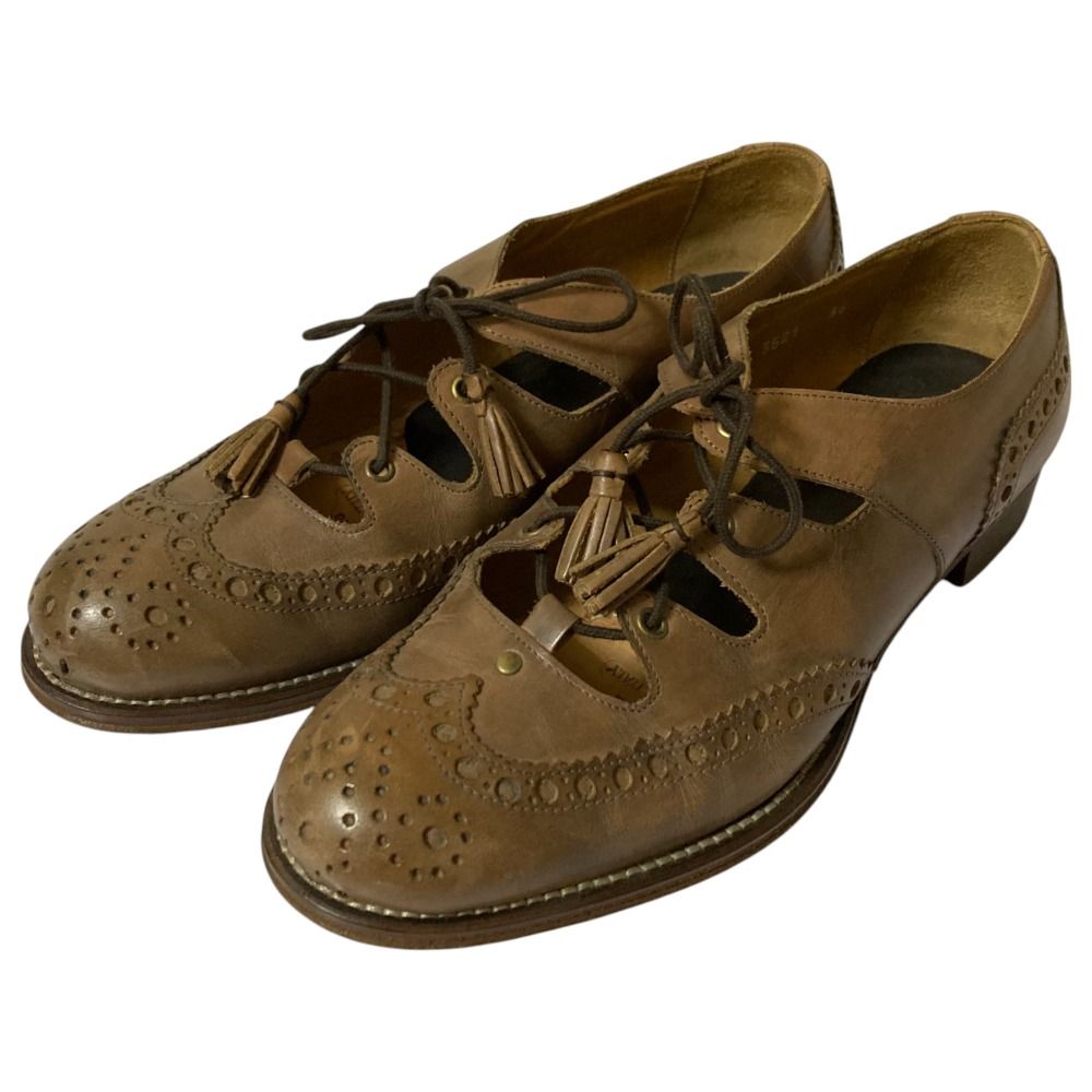 美品 希少 クロケット&ジョーンズ ウイングチップギリーシューズ