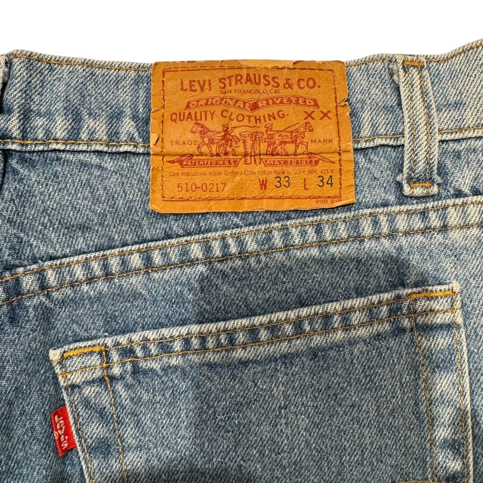 リーバイス510-0217/USA製/W30L34/93年4月/ Levi's(リーバイス) / 90s/93年製/米国製/デニムパンツ/31