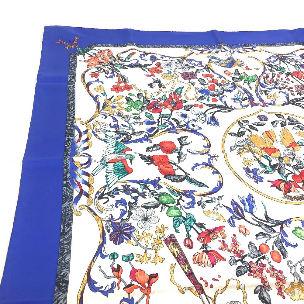 未使用】エルメス ガヴロッシュ カレ45 東洋の石と西洋の石細工 極 美