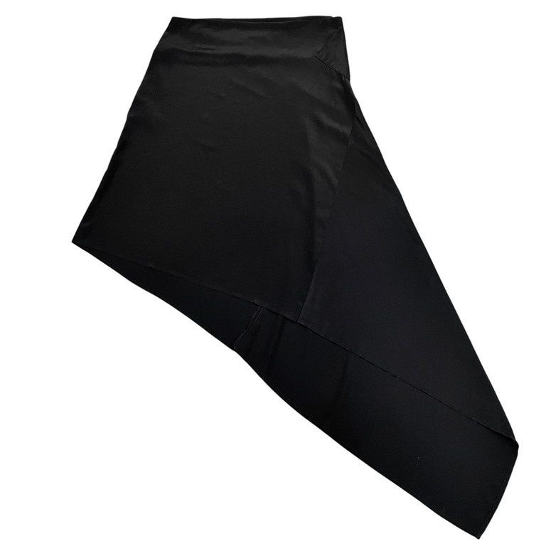 LIMI feu アシンメトリーカットサイドジップオーバースカート 巻き  