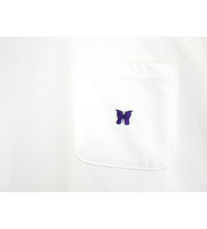 ニードルス Needles 胸ロゴ 刺繍 ロングスリーブ 長袖 Tシャツ